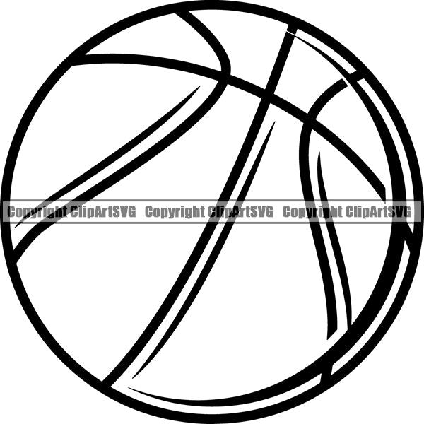 Sports Game Basketball Ball ClipArt SVG