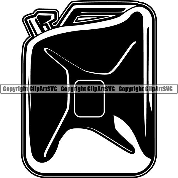 Mechanic Repair Shop Garage Oil Can ClipArt SVG