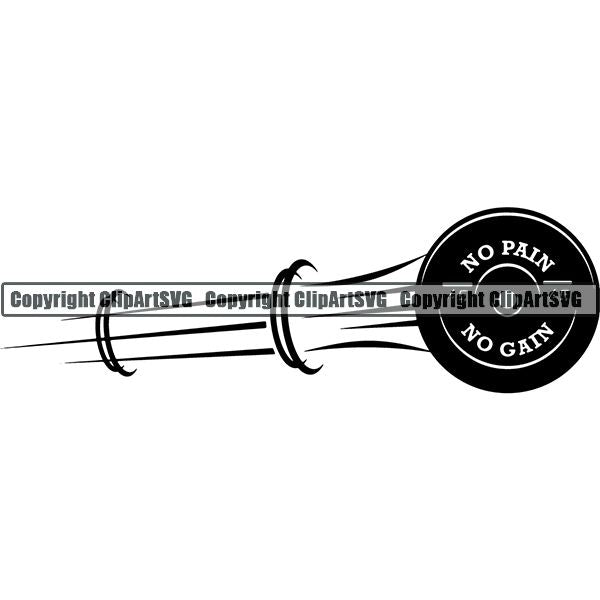 Gym Sports Bodybuilding Fitness Muscle Motion ClipArt SVG