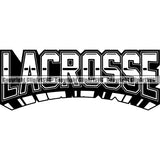 Sports Game Lacrosse Text ClipArt SVG