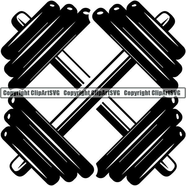 Gym Sports Bodybuilding Fitness Muscle Logo ClipArt SVG