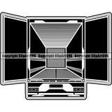 Truck Driver Trucking Trucker Driving Transportation Semi Tractor Trailer ClipArt SVG