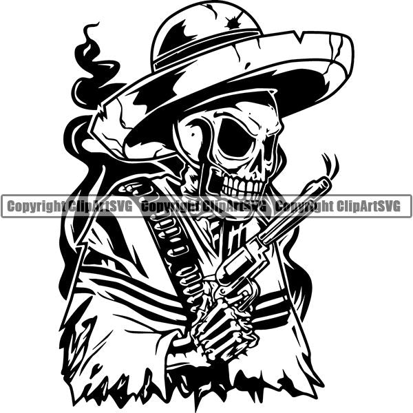 Occupation Cowboy Bandit Outlaw ClipArt SVG