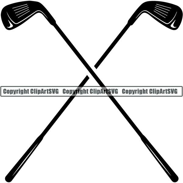 Sports Game Golf Logo ClipArt SVG