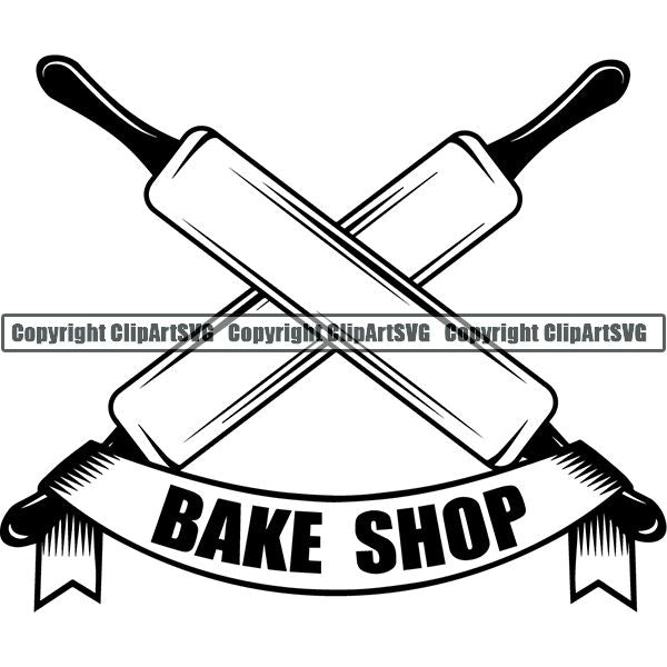 Cooking Baking Chef Cook Bake Baker Logo ClipArt SVG