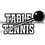 Sports Game Table Tennis Ping Pong Sliced ClipArt SVG