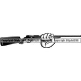 Sports Game Hunting Fishing Hunt Fish Rifle ClipArt SVG