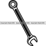 Mechanic Repair Shop Garage Wrench ClipArt SVG