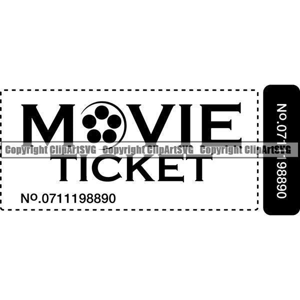 Acting Actor Movie Performer Performance Movie Ticket ClipArt SVG