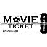 Acting Actor Movie Performer Performance Movie Ticket ClipArt SVG