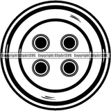 Tailor Seamstress Alterations Button ClipArt SVG