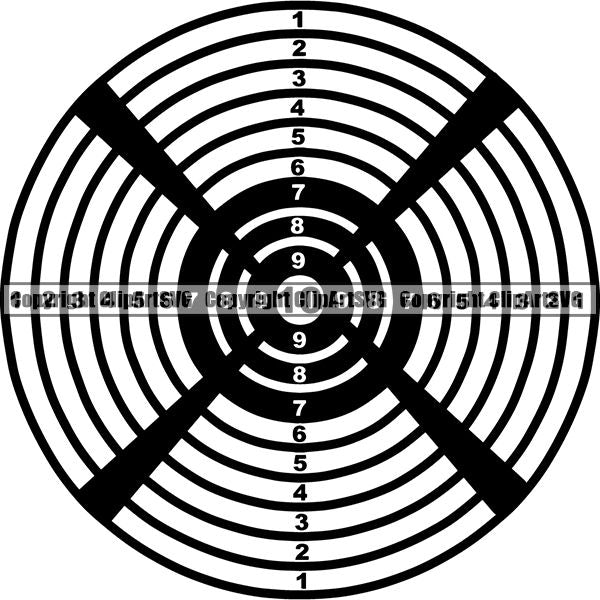 Military Weapon Gun Target ClipArt SVG