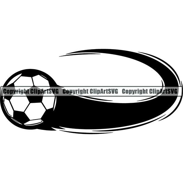 Sports Soccer Motion ClipArt SVG