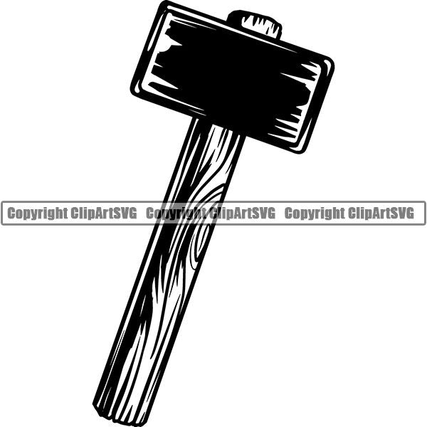 Blacksmith Metalwork Metal Forge Weld Welder Welding Hammer ClipArt SVG