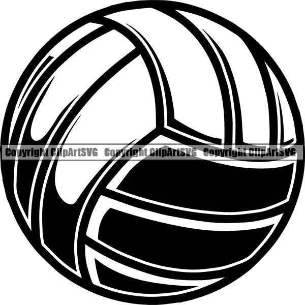 Sports Game Volleyball Ball ClipArt SVG