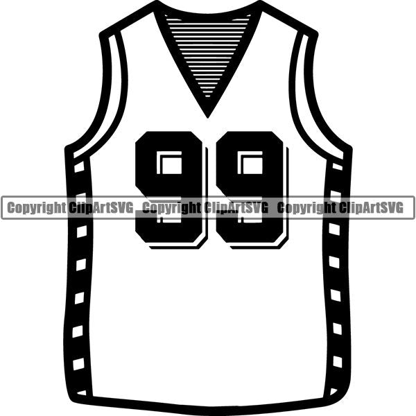 Sports Game Basketball Ball Jersey ClipArt SVG
