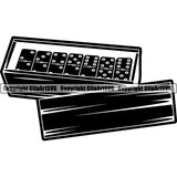 Game Dominoes Box ClipArt SVG