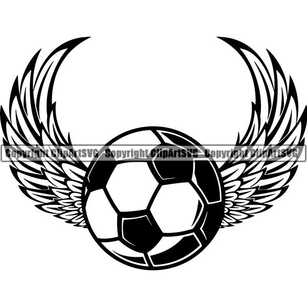 Sports Soccer Logo ClipArt SVG