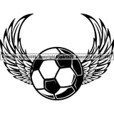 Sports Soccer Logo ClipArt SVG