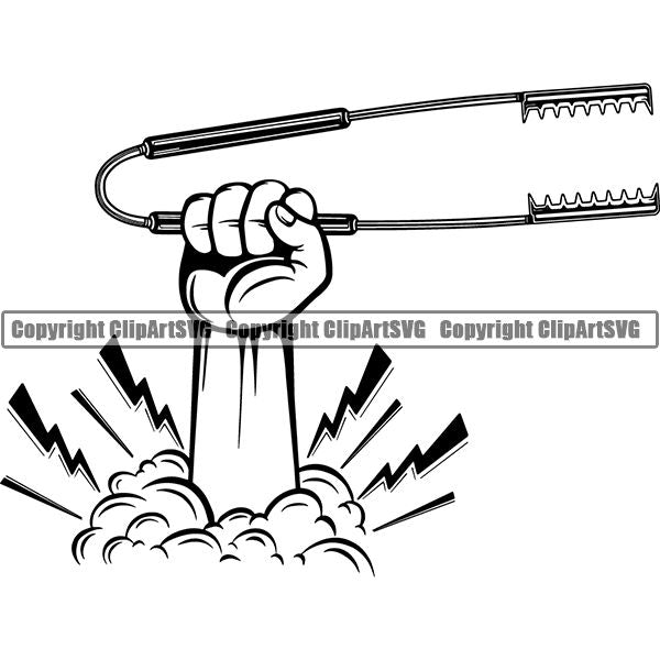 Cooking BBQ Bar-B-Que Barbque Chef Cook Butcher Logo ClipArt SVG