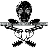 Sports Game Paintball Logo ClipArt SVG