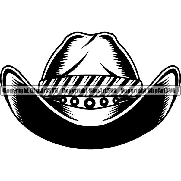 Occupation Cowboy Hat ClipArt SVG