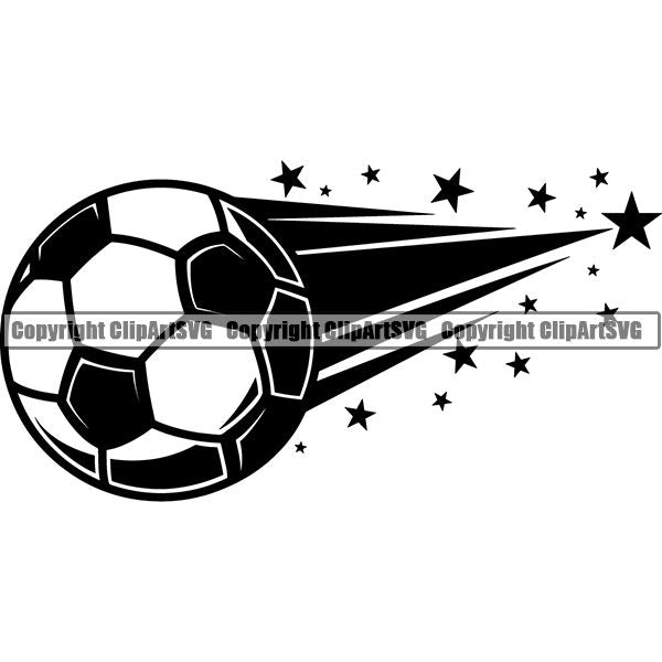 Sports Soccer Motion ClipArt SVG