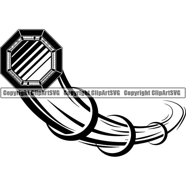 Sports Boxing Boxer MMA Fighter Motion ClipArt SVG
