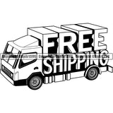 Business Office Advertising Money Shipping ClipArt SVG