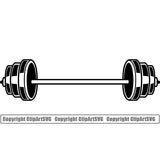 Gym Sports Bodybuilding Fitness Muscle Barbell ClipArt SVG