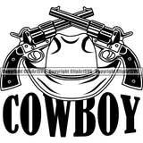 Occupation Cowboy Logo ClipArt SVG