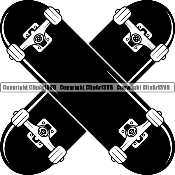 Sports Skateboarding Skateboard Skateboard ClipArt SVG