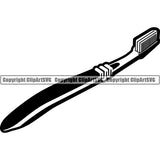 Dentist Dental Service Toothbrush Manual ClipArt SVG