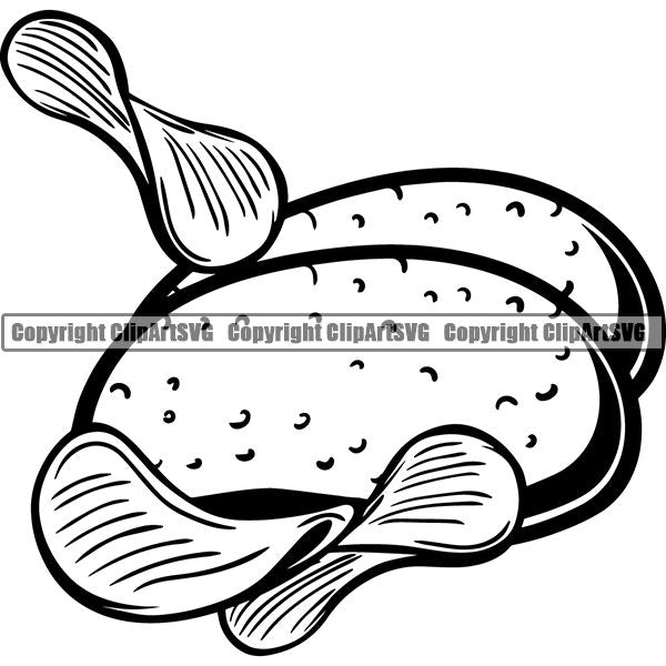 Food Potatoe ClipArt SVG