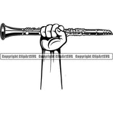 Music Musical Instrument Clarinet rfcda arm ClipArt SVG