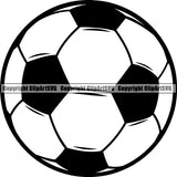 Sports Soccer Ball ClipArt SVG