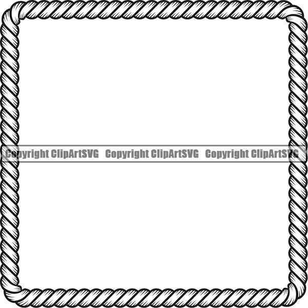 Rope Design Element Nautical Ship Sailing Boat Boating Sail Sailboat Knot ClipArt SVG