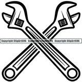 Mechanic Repair Shop Garage Logo ClipArt SVG