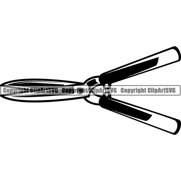 Hobby Gardening Hedge Trimmer ClipArt SVG