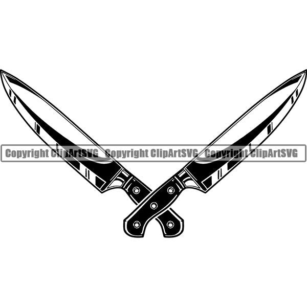 Cooking BBQ Bar-B-Que Barbque Chef Cook Butcher Logo ClipArt SVG