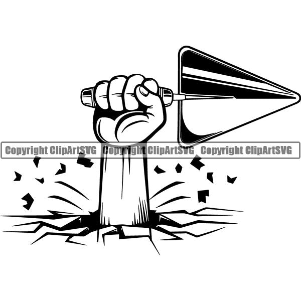 Mason Concrete Brick Building Repair Service Spade ClipArt SVG