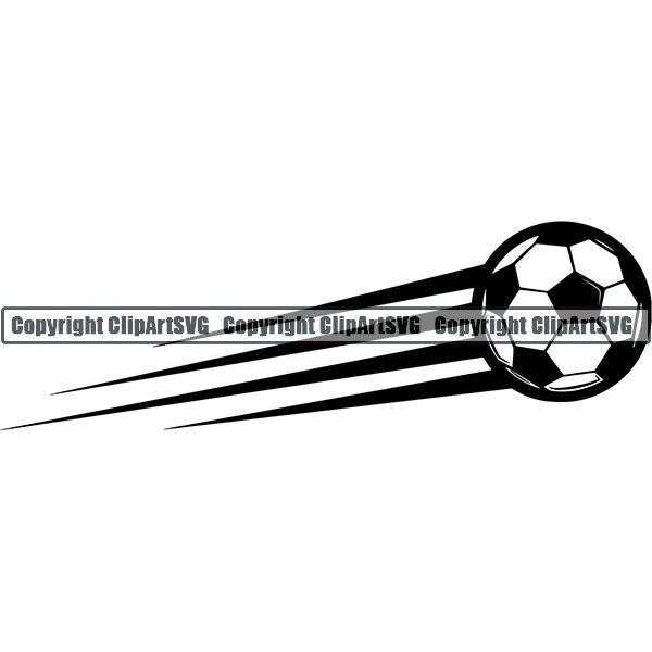 Sports Soccer Motion ClipArt SVG