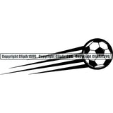 Sports Soccer Motion ClipArt SVG