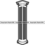 House Column Square ClipArt SVG