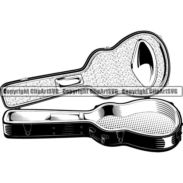 Music Musical Instrument Guitar Case 6yyh7 ClipArt SVG