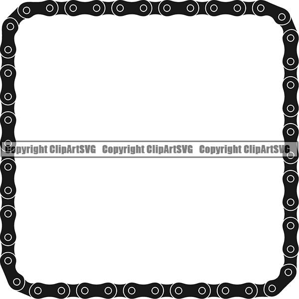 Sports Bicycle Chain Black Square.jpg