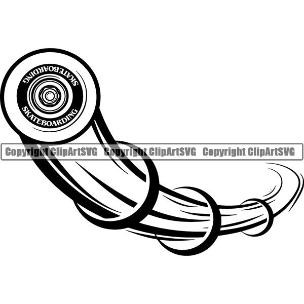 Sports Skateboarding Skateboard Motion ClipArt SVG