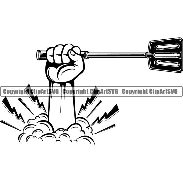 Cooking BBQ Bar-B-Que Barbque Chef Cook Butcher Logo ClipArt SVG