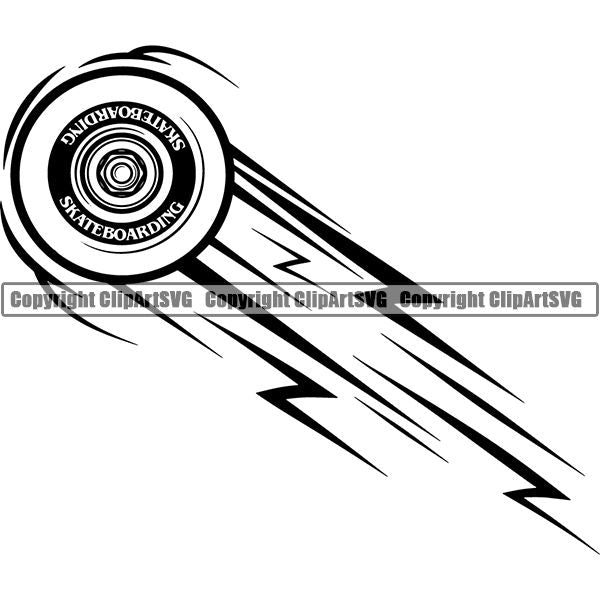 Sports Skateboarding Skateboard Motion ClipArt SVG
