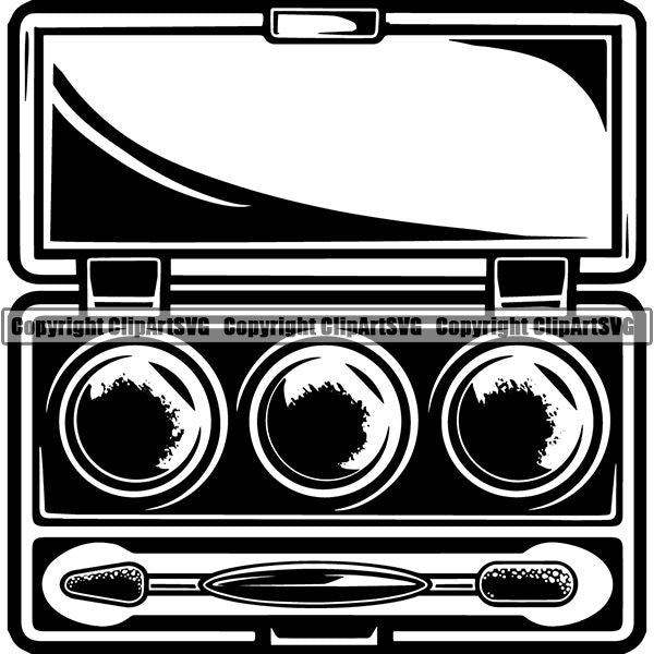 Fashion Beauty Cosmetology Cosmetics Makeup Eye Shadow Kit tgg7a7 ClipArt SVG